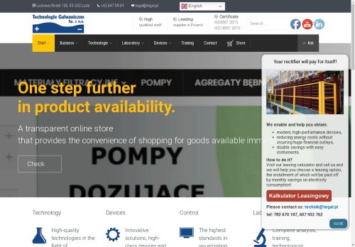 „TECHNOLOGIE GALWANICZNE” SPÓŁKA Z OGRANICZONĄ ODPOWIEDZIALNOŚCIĄ